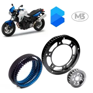 Kit Transmissão Correia Dentada M3moto - Bmw F800 R