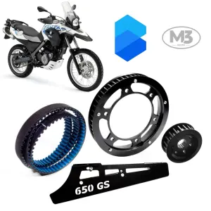 Kit Transmissão Correia Dentada M3moto - Bmw G650 GS