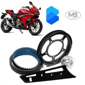 Kit Transmissão Correia Dentada M3 Moto -Honda CB500 R - Ano 2014 à 2019