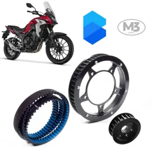Kit Transmissão Correia Dentada - Honda CB500 X - Ano 2014 à 2019