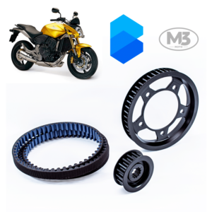 Kit Transmissão Correia Dentada M3moto - Honda CB600 F Hornet - Carburada