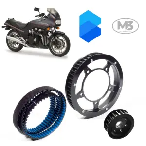 Kit Transmissão Correia Dentada M3 Moto - Honda CBX750 F - 1987/1995