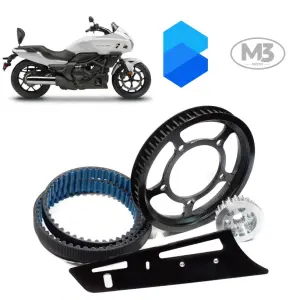 Kit Transmissão Correia Dentada M3 Moto - Honda CTX 700