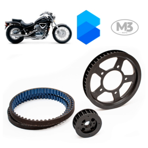 Kit Transmissão Correia Dentada - Honda Shadow 600 - VT600