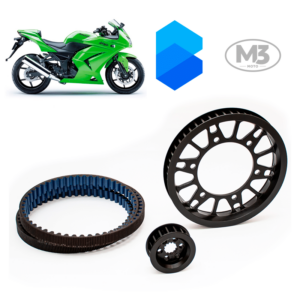 Kit Transmissão Correia Dentada - Kawasaki Ninja 250 - EX250