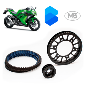 Kit Transmissão Correia Dentada - Kawasaki Ninja 300 - EX300