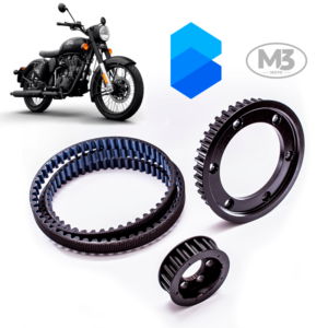 Kit Transmissão Correia Dentada - Royal Enfield Classic 500 c/ freio à disco