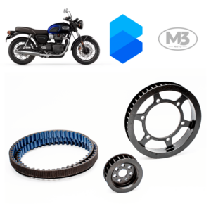 Kit Transmissão Correia Dentada - Triumph T100 Boneville - Ano 2016 em diante