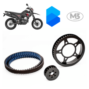 Kit Transmissão Correia Dentada - Yamaha XTZ 250X / Lander 250 / Tenere 250 - Imagem 3