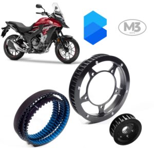 Kit Transmissão Correia Dentada - Honda NX500 - Nova - Imagem 5