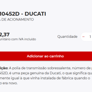 Polia (Pinhão) Dianteira - Ducati Diável 1260 S - Original OEM 25510452 - Imagem 4